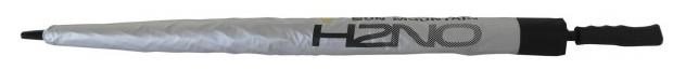 Sun Mountain H2NO UV 30SPF Dual Canopy automatische paraplu, poederzilver