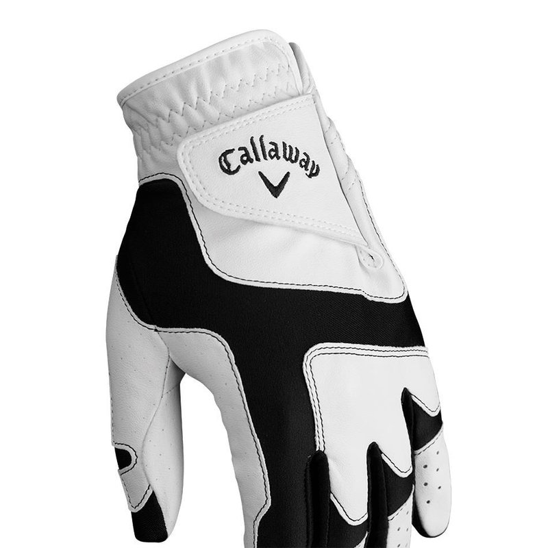Callaway Opti Fit dames golfhandschoen, wit/zwart