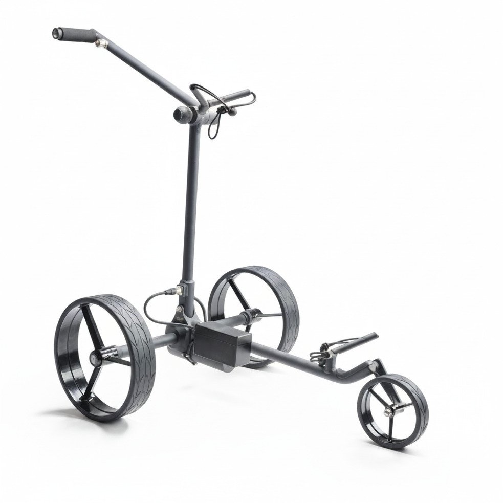Davies Caddy SMART DHC elektrische trolley, mat zwart