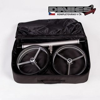Davies Caddy Premium reistas (met accuvak), zwart