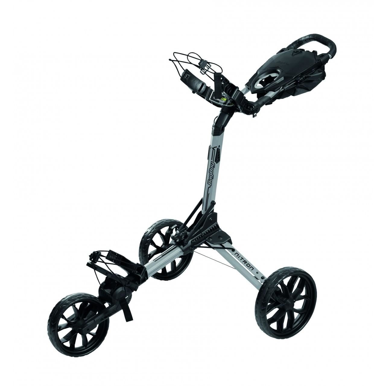 Bag Boy Nitron Auto-Open handtrolley, zilver/zwart