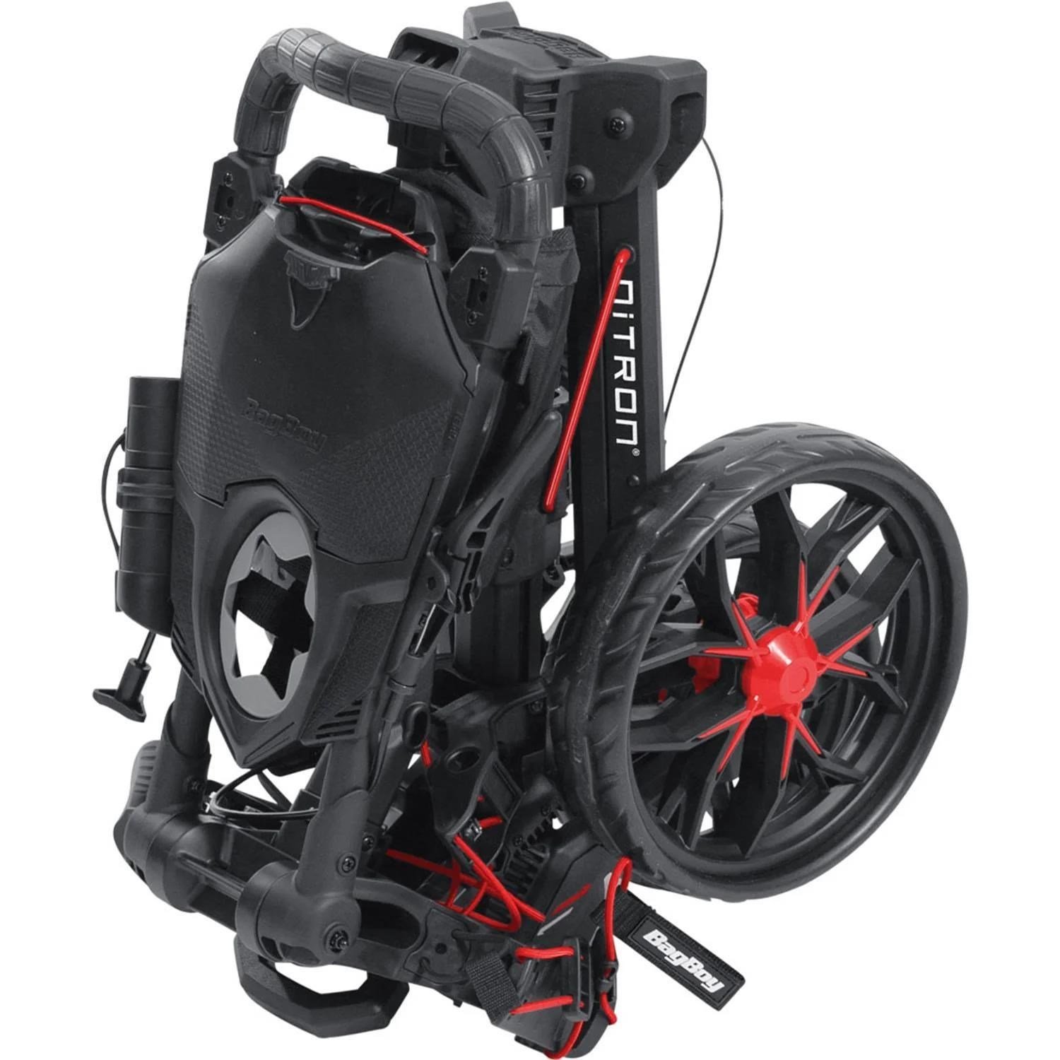 Bag Boy Nitron Auto-Open handtrolley, zilver/zwart