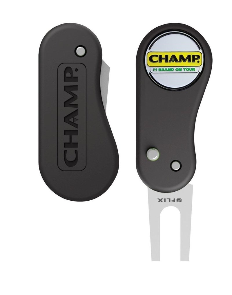 Champ FLIX Lite Divot Repair Tool, zwart