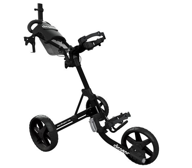 Clicgear M4 manuele trolley, mat zwart