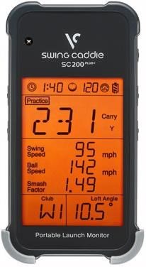 Voice Caddie Swing Caddie Launch Monitor SC200+ zwart