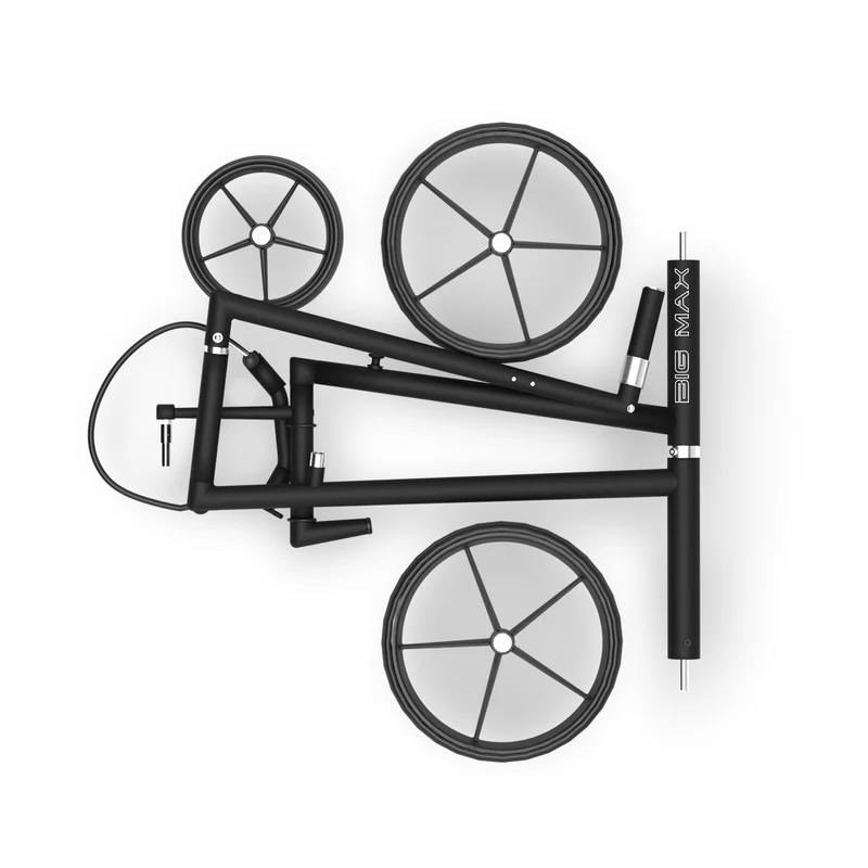 Big Max e-LITE 3 PHANTOM elektrische golftrolley, zwart + accu, lader
