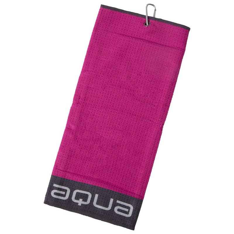 Big Max Aqua Trifold handdoek, fuchsia/houtskool