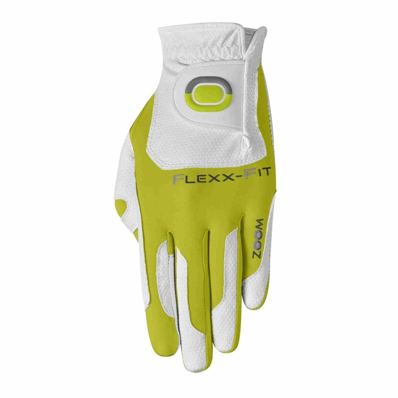 Zoom Zoom Weather heren golfhandschoen, wit/limoen
