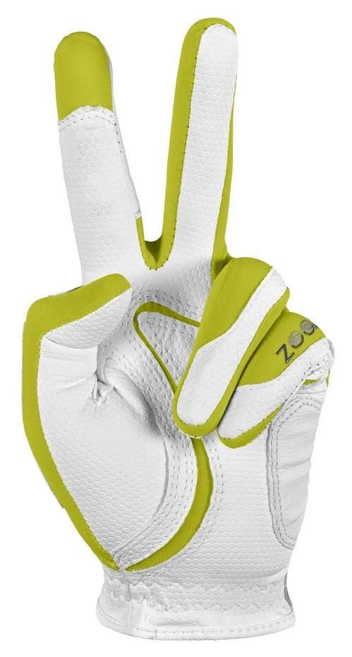 Zoom Zoom Weather heren golfhandschoen, wit/limoen