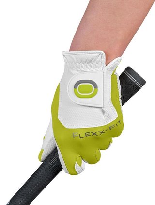 Zoom Zoom Weather heren golfhandschoen, wit/limoen