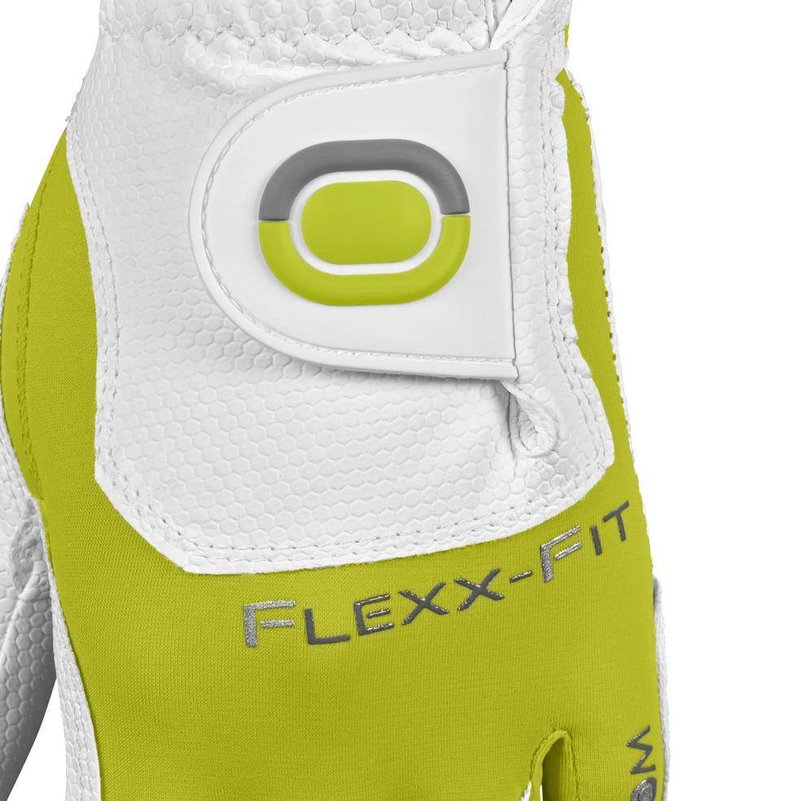 Zoom Zoom Weather heren golfhandschoen, wit/limoen