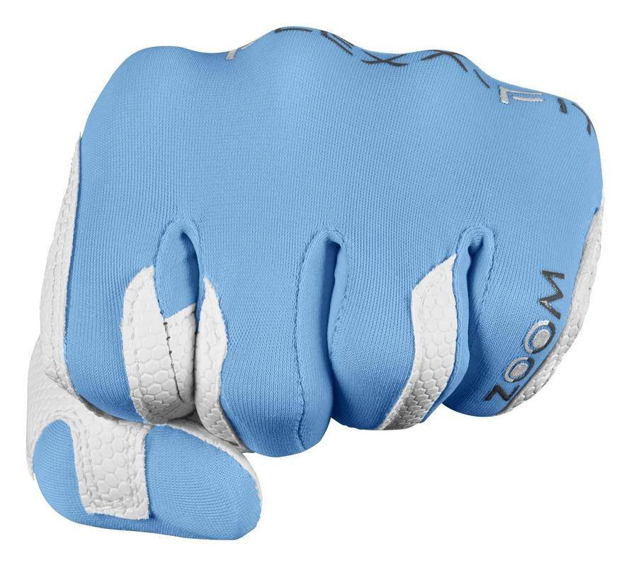 Zoom Zoom Weather dames golfhandschoen, wit/lichtblauw
