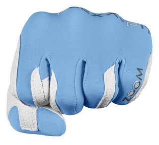 Zoom Zoom Weather dames golfhandschoen, wit/lichtblauw