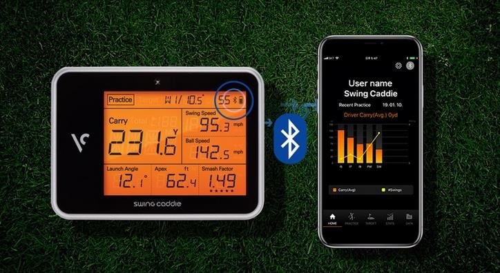 Voice Caddie Swing Caddie SC300 lanceermonitor