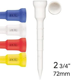 Lignum Tee 72mm (2 3/4") 12-pack, kleurenmix
