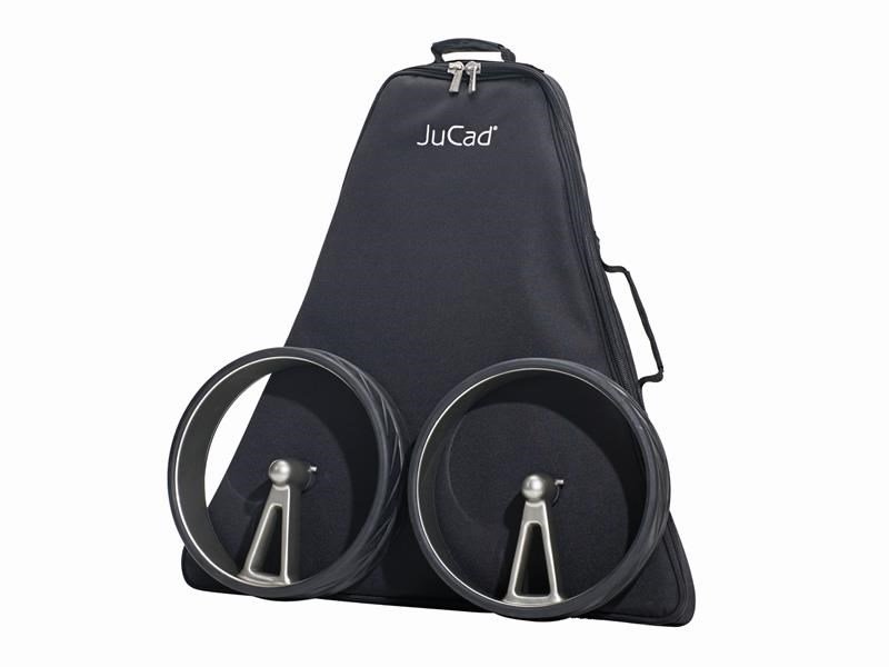 JuCad Phantom Titan black on black 2.0 elektrische trolley + draagtas