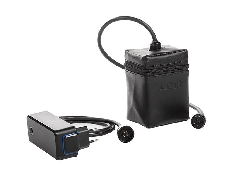JuCad Phantom Titan black on black 2.0 elektrische trolley + draagtas