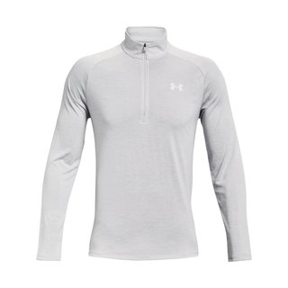 Under Armour Tech 2.0 1/2 Zip heren shirt met lange mouwen, lichtgrijs
