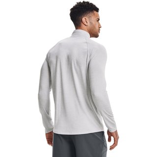 Under Armour Tech 2.0 1/2 Zip heren shirt met lange mouwen, lichtgrijs