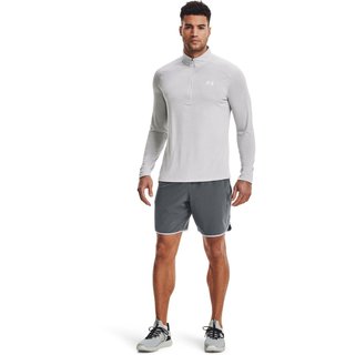 Under Armour Tech 2.0 1/2 Zip heren shirt met lange mouwen, lichtgrijs