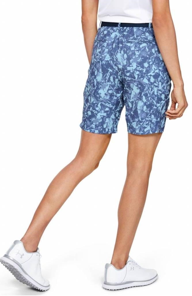 Under Armour Links Printed dames short, blauw