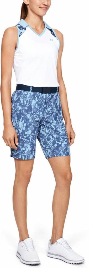 Under Armour Links Printed dames short, blauw