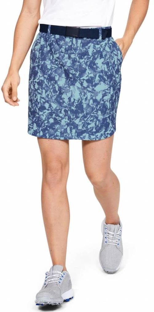 Under Armour Links Woven Printed dames skort, blauw