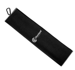Cleveland Golf Cleveland Trifold microvezel handdoek, zwart