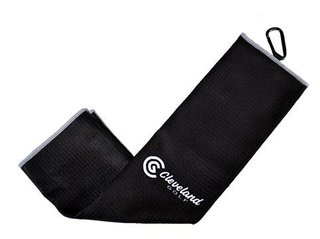 Cleveland Golf Cleveland Trifold microvezel handdoek, zwart