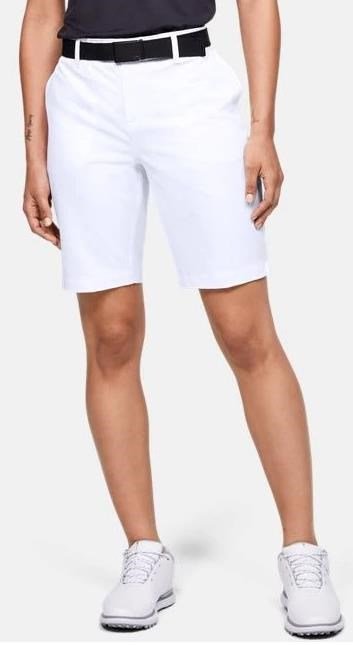 Under Armour Links dames shorts, wit/mod gray