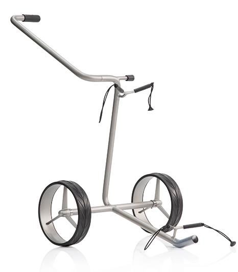 JuStar Silver 2-wielige handwagen, titanium zilver afwerking