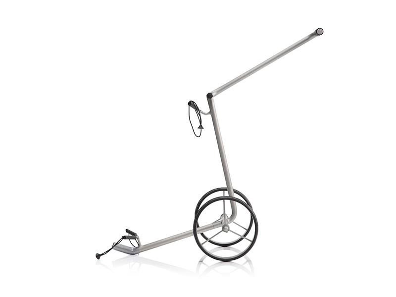 JuStar Silver 2-wielige handwagen, titanium zilver afwerking