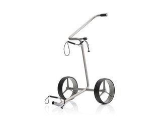 JuStar Silver 2-wielige handwagen, titanium zilver afwerking