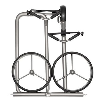JuStar Silver 3-Wheeled handwagen, titanium silver finish