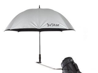 JuStar JuStar golfparaplu, zilver (UV-bescherming 99%)