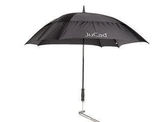 JuCad telescopische golfparaplu 68" vierkant & windbestendig met pin, zwart
