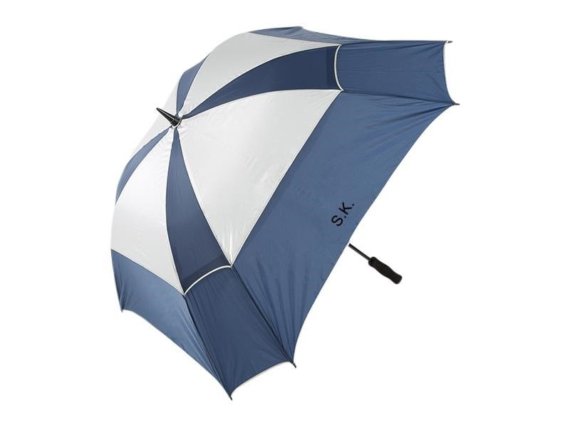 JuCad telescopische golfparaplu 68" vierkant & windbestendig met pin, zwart