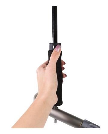 JuCad golfparaplu automatisch met pin 68", zwart