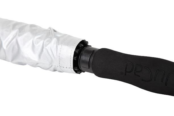 JuCad golfparaplu automatisch met pin 68", zilver (UV-bescherming)