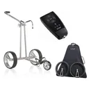JuCad Phantom Titan eX 2.0 elektrische trolley + afstandsbediening (JFS2) + draagtas (JRT-2), titanium