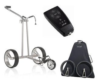 JuCad Phantom Titan eX 2.0 elektrische trolley + afstandsbediening (JFS2) + draagtas (JRT-2), titanium