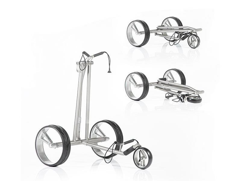 JuCad Phantom Titan 2.0 elektrische trolley + draagtas, titanium