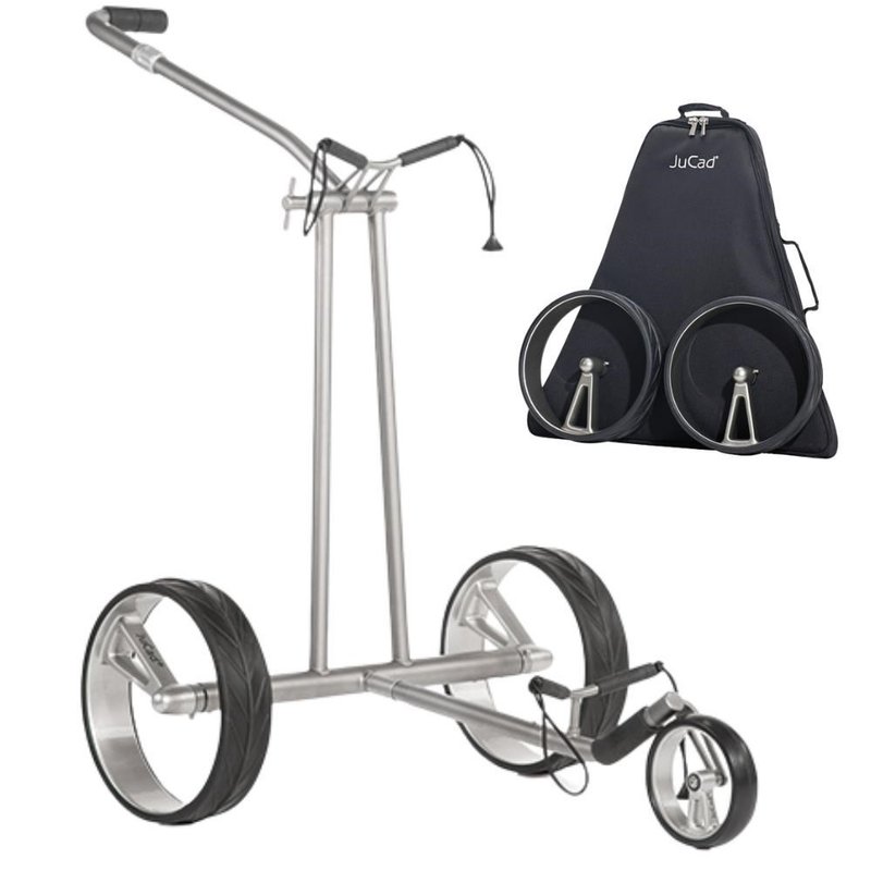 JuCad Phantom Titan 2.0 elektrische trolley + draagtas, titanium