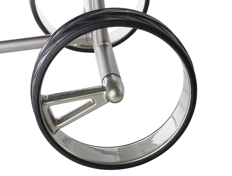 JuCad Phantom Titan 2.0 elektrische trolley + draagtas, titanium