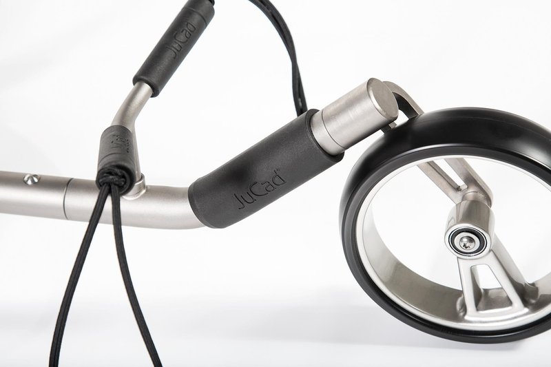 JuCad Phantom Titan 2.0 elektrische trolley + draagtas, titanium