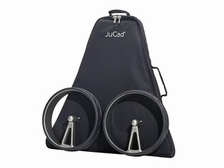 JuCad Phantom Titan 2.0 elektrische trolley + draagtas, titanium