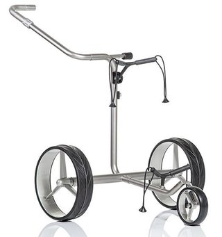 JuCad Junior Drive Stainless Steel elektrische trolley + draagtas JTT, zilver