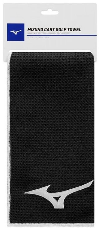 Mizuno Micro Fibre golfhanddoek (40x60cm), zwart