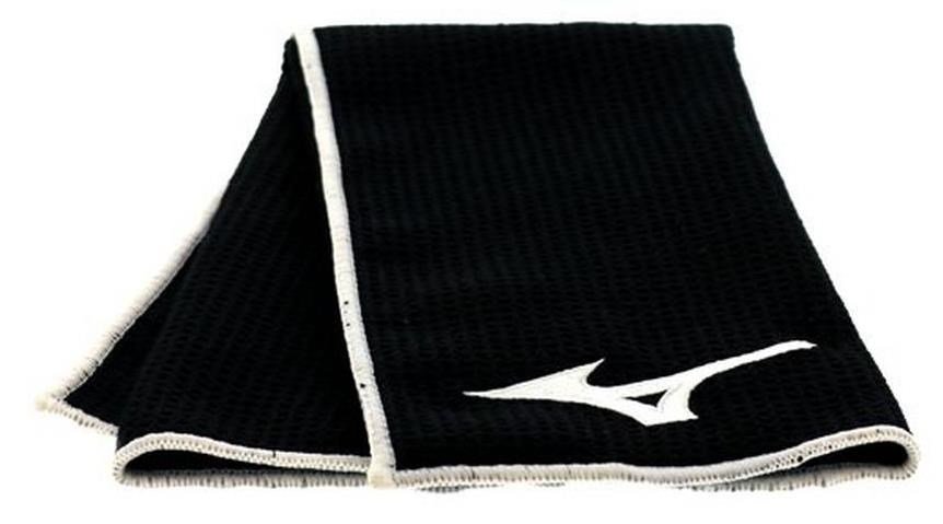 Mizuno Micro Fibre golfhanddoek (40x60cm), zwart