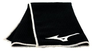 Mizuno Micro Fibre golfhanddoek (40x60cm), zwart